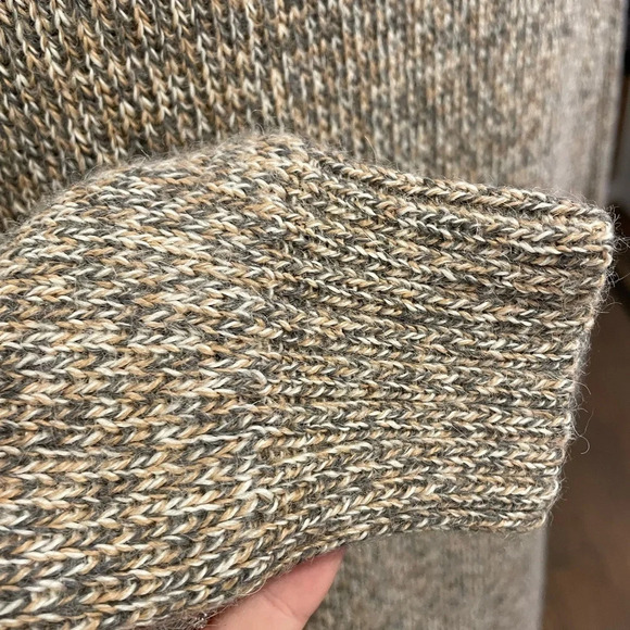 Simply Natural Linda Ebel Cape Alpaca Blend Cardigan OS MELANGE TAN - Picture 7 of 12